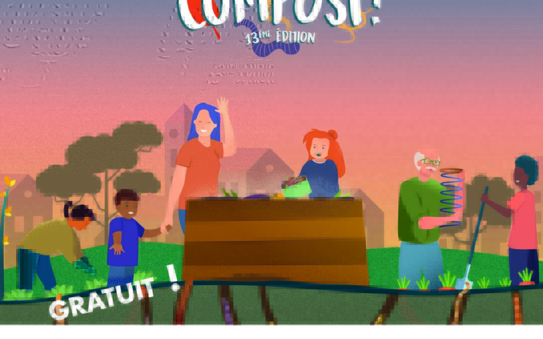Affiche de la semaine "Tous au compost" 2026 par le Sictom du Sud Gironde