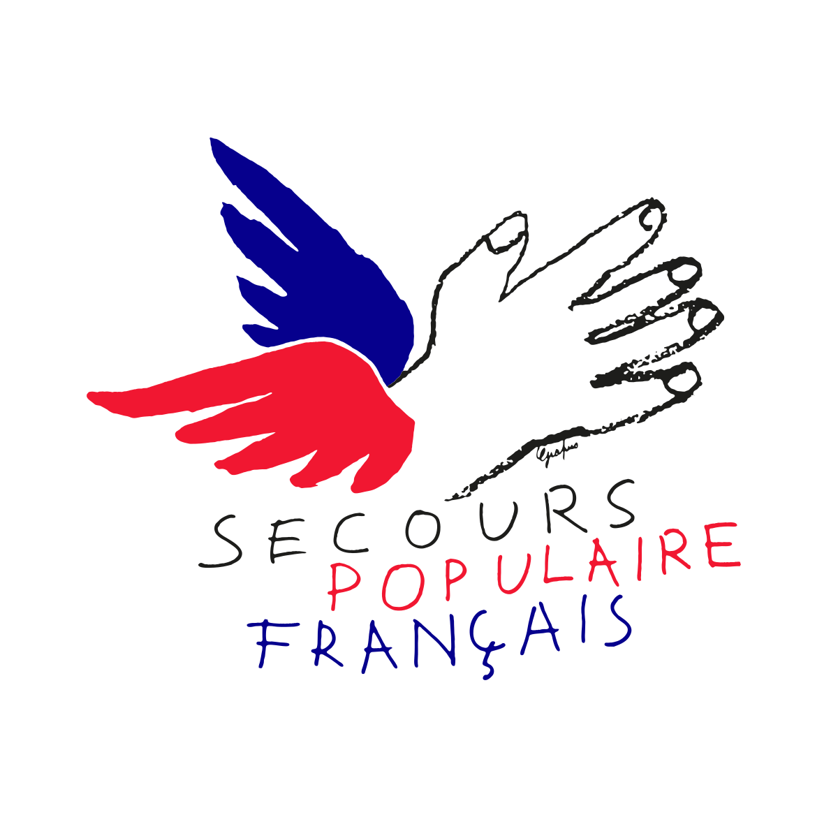Logo du secrours populaire français