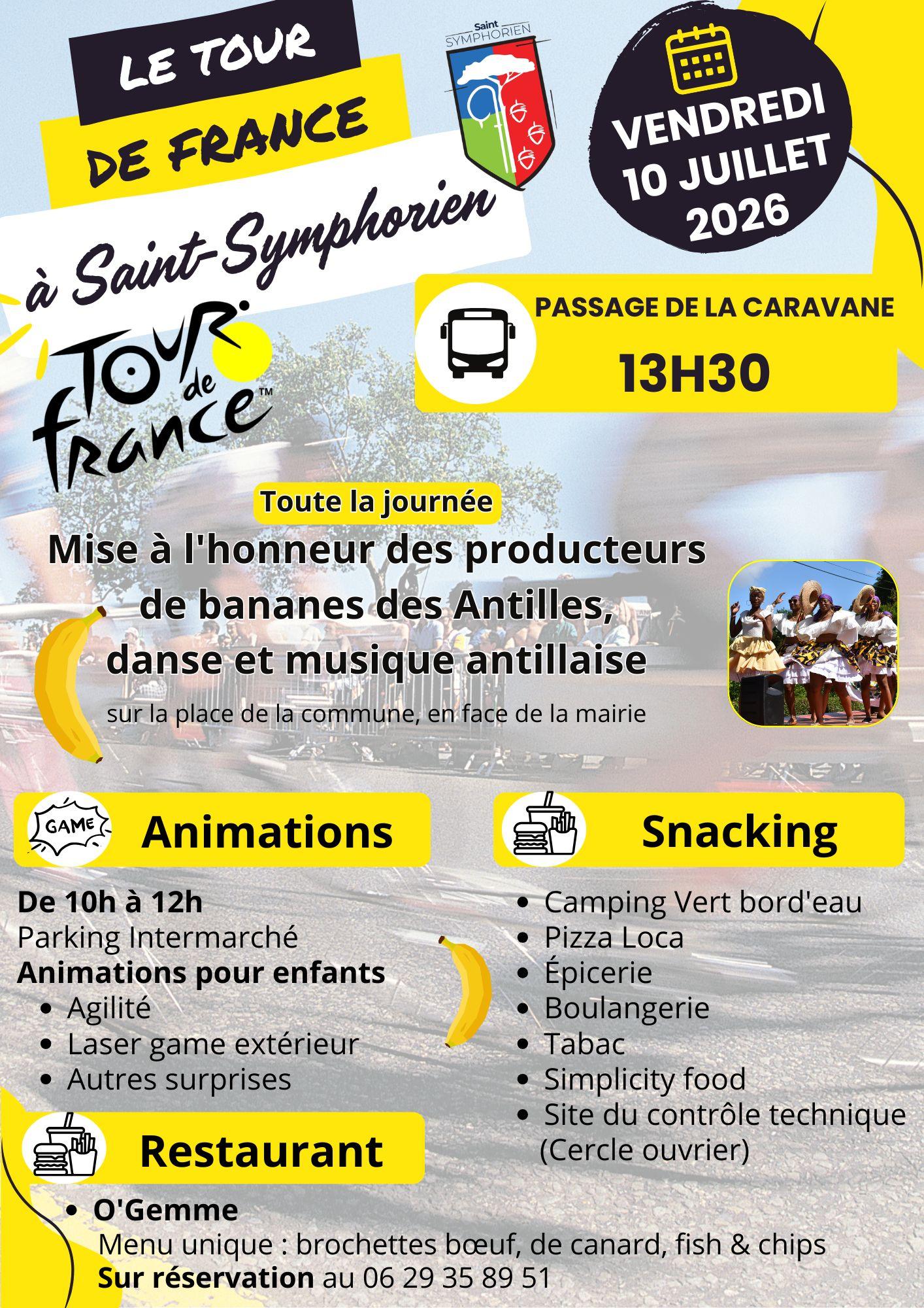 Affiche pour tour de France 10 juillet 2026