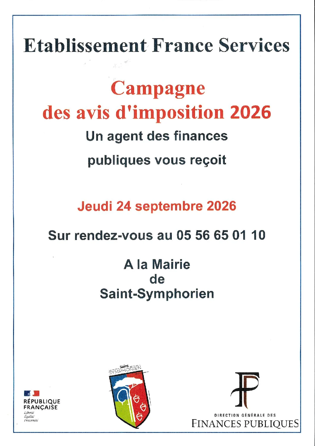 Campagne des avis d&rsquo;imposition 2026