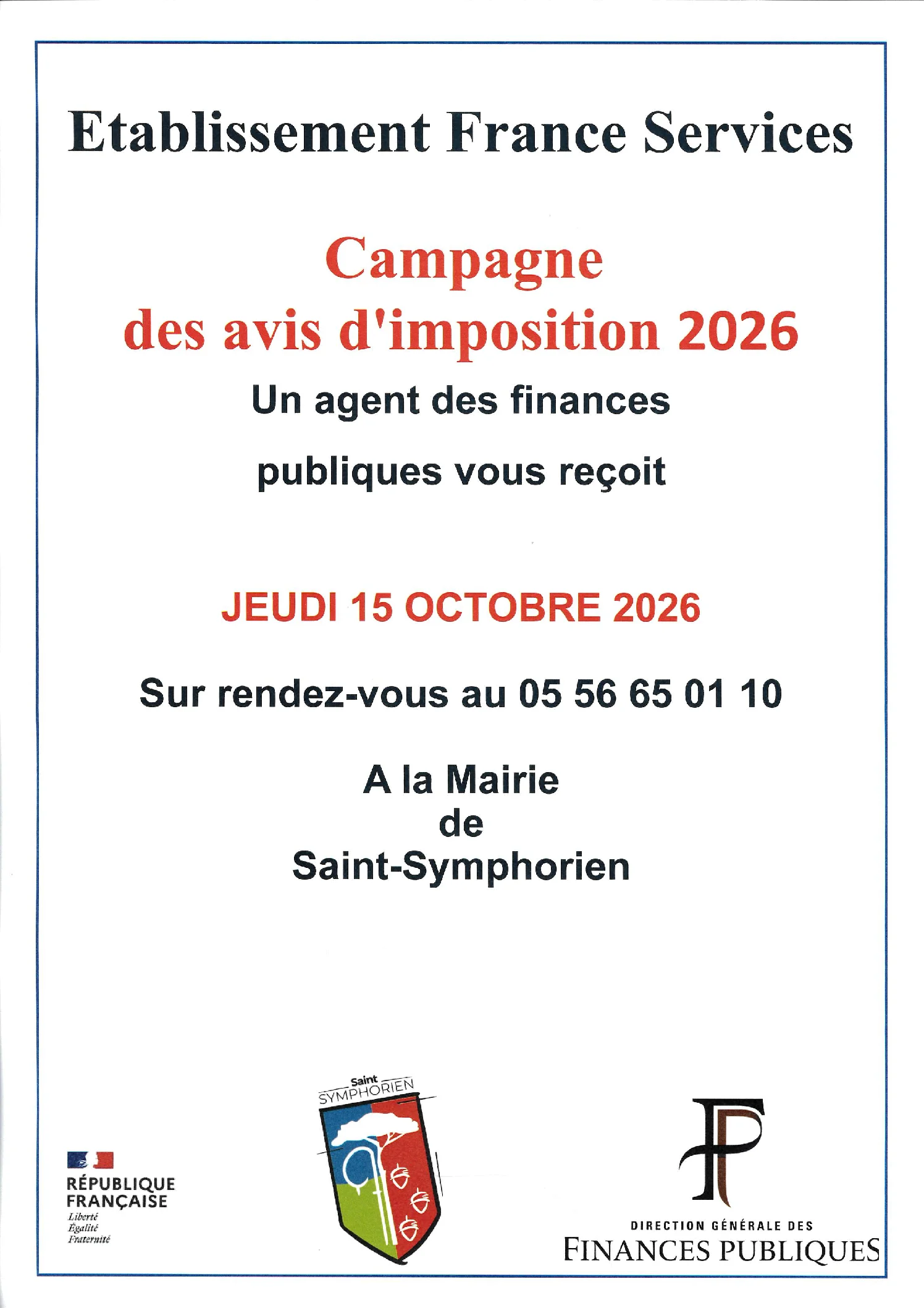 Campagne des avis d&rsquo;imposition 2026