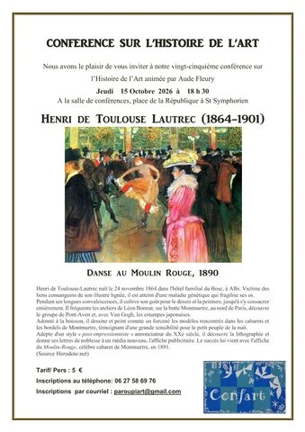 Conférence sur l&rsquo;histoire de l&rsquo;art